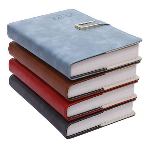 Customized Logo Magnet Notebook Agenda real Leather Agenda