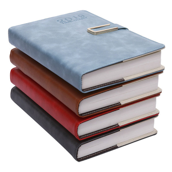 Customized Logo Magnet Notebook Agenda real Leather Agenda