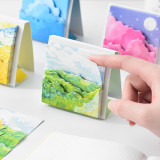2021 New creative natural series stereoscopic sticky notes pad office school self-adhesive desk memo pad stationery