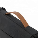 PU leather handle laptop bag for mac book pro 13.3 Inch shoulder strap laptop bag laptop bag oem