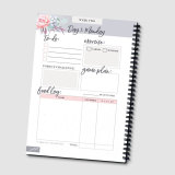 Girls Health Planner Custom Fitness Journal Daily Planner