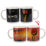 Creative Magical Cartoon Mug Discoloration Cup Ceramic Coffee Cup Color Changing Cups
