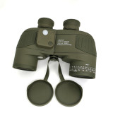 HD Waterproof BAK4 Prism FMC 7x50 Binoculars with Compass