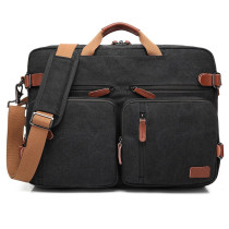 Factory Direct Sale Multifunctional Convertible Briefcase Messenger Shoulder Laptop Backpack for Business Travel for Unisex