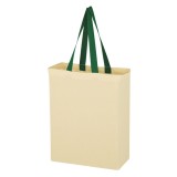 Custom silk screen printing natural 5 oz. cotton canvas grocery tote bag