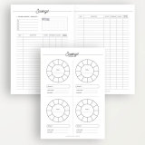 Custom 12 Month Loose Leaf A5 Money Cash Budget Binder Planner with Envelopes