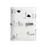 A4 Pu Leather Organizer 6 Ring Binder Leather Planner With Ring Binder