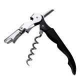 Professional Waiter Bar Opener Premium Stainless Steel Wine Keys Black Waiter's Corkscrew