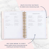 OEM Custom Golden Foil Wholesale Spiral Wedding Planner Books