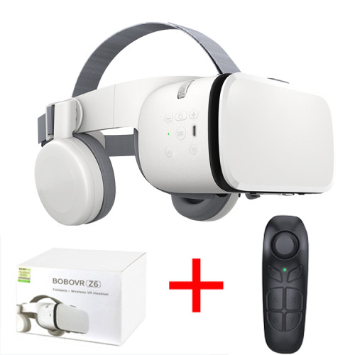 Z6 2020 OEM LOGO 4k VR glass 5 Plus vr headset 3D vr Glasses with remote for iPhone Android Smartphones