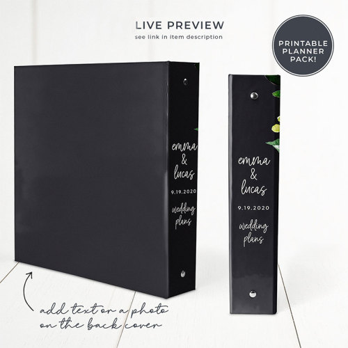 Personalized Loose Leaf A4 Customized Wedding Planner