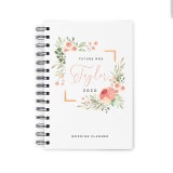 A5 Customized Spiral Wedding Planner Organizer Book