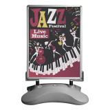 wholesale outdoor led displays pavement sign curtain a4 holder poster stand