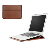 13 inch PU Leather Case laptop Sleeve bag with Stand Bag with Stand for Notebook Sleeve