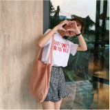 New style eco-friendly pink recyclable shopping cotton bag