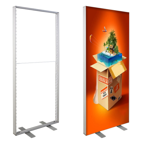 Expomax Silicone Edge Graphic Display Stand Banner SEG 80mm Floor Stand Frameless LED Trade Show Light Box