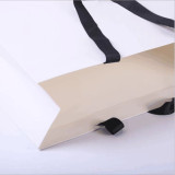 Classic Simple Style High-end Factory Wholesale Underwear Clothing Souvenir Custom Packaging White Gift  Bag Ribbon