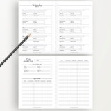 Custom 12 Month Loose Leaf A5 Money Cash Budget Binder Planner with Envelopes