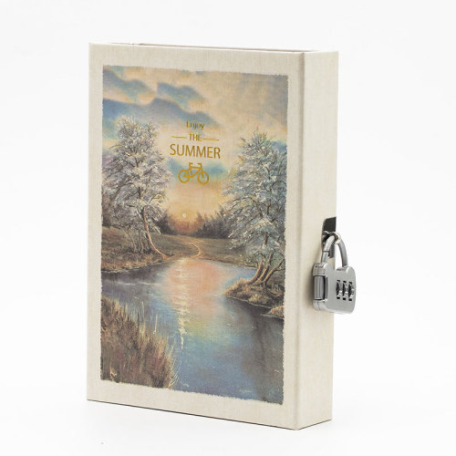 Secret Lockable Lock Journal With Combination Lock