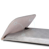 Thin Design 12 Inch Black Waterproof PU Laptop Sleeve Notebook Bag With Magnetic Closure For Macbook Air