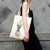 Customized printing picture sublimation tote shopping cotton bag
