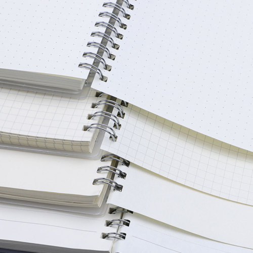 Custom Printed Covered Blank PVC Graph Paper Writing Journal Notebook Diary