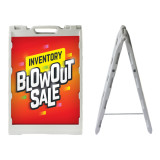 High Quality Double Side  Outdoor Plastic A Frame Pavement Sidewalk Signs Stand