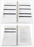 A5 Customized Spiral Wedding Planner Organizer Book