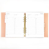 2021Custom Printing Paper Ring Binder Weekly Monthly Planner Organizer