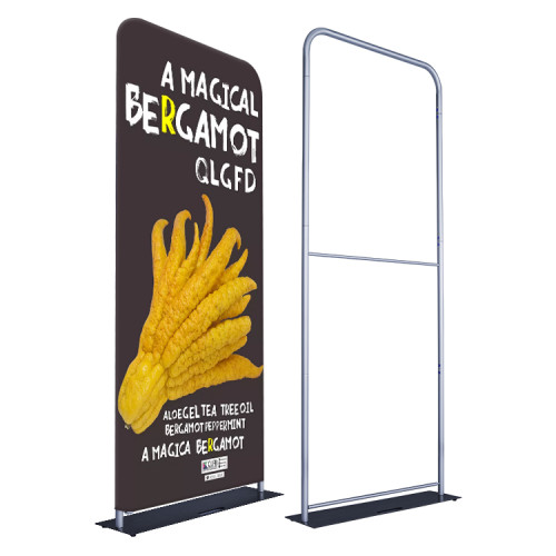 China Expomax Custom Printing Exhibition Aluminum Tension Fabric Ez Tube Frame Display Banner Stand Portable Backdrop Stand