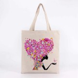 Anti-conformist printing bag , Custom 100% Cotto canvas carry bags,canvas weekend tote shopping bag