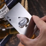 Home Bar Wine Accessories Party Custom Carbon Steel Poker playing card Wine Opener Bottle Beer Opener