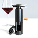 Multifunctional Wine Corkscrew Black Self Pulling Corkscrew Wine Bottle Opener Set with Foil Cutter