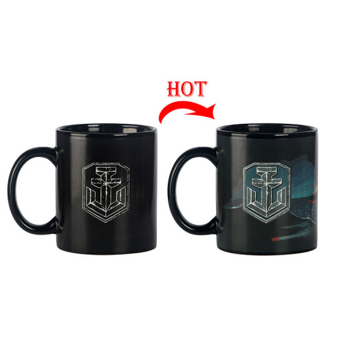 OEM/ODM ceramic coffee mug color changing ceramic magic mug with customized
