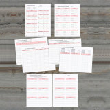 Personal Hardcover Custom Marble Budget Planner Organizer