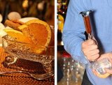 Bar Equipment Accessories Japanese Style Hand carved ice hockey Ice Pick with Wooden Handle Stainless Steel Ice Pick