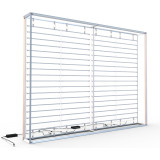 advertising custom light column counter square trade show led seg lightbox