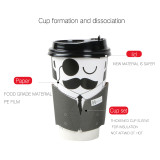 coffee paper cup with corrugated sleeve printing and size customize chinese manufacturer paper coffee cup with logo