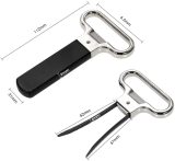 Custom Black Double Tube Luxury Two Prong Vintage Cork Puller Opener Wine Bottle Stainless Steel Bottle Opener Wine Opener