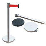 wholesale Retractable Belt Barrier Polished Stainless Steel Post crowd control stanchion