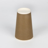 recycled eco-friendly brown ripple wall 16oz paper cup with cover custom printed