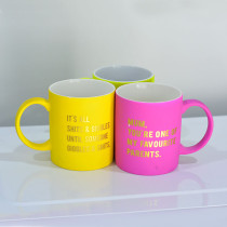Logo Customized Promotional Custom sublimation Mug Magic Cup Fluorescent Ceramic Coffee Cup Magic Mug