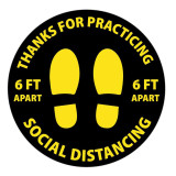 social distancing antiskid floor tiles stickers for supermarkets