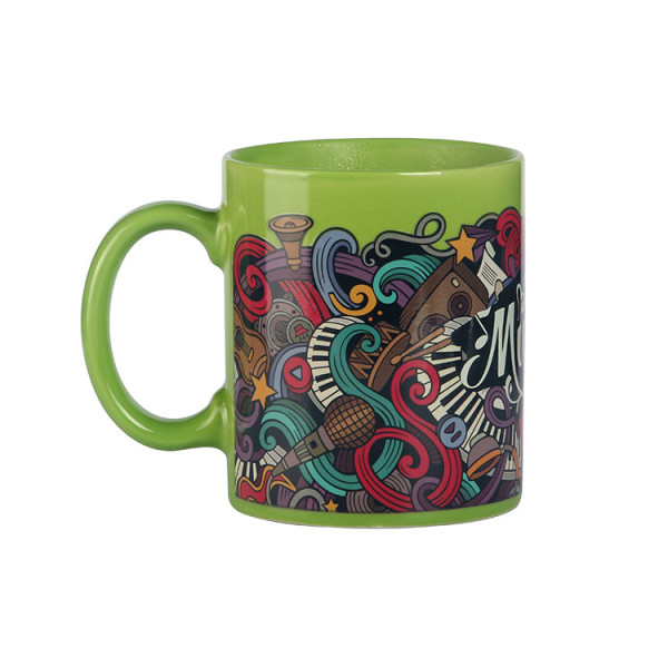 Customized seasonal mugs promotional heat sensor sensitive color changing coffee mug