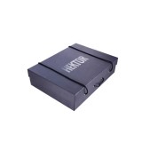 High-grade Black Kraft Paper Box Hot Stamping Foil Custom Logo Luxury Handheld Gift Box
