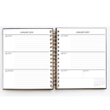 A4 Custom Spiral Planner Hardcover Organizer Travel Planner