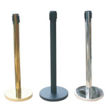 wholesale Retractable Belt Barrier Polished Stainless Steel Post crowd control stanchion