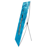 high quality china x shape aluminium single side frame wide banner extra roll up stand