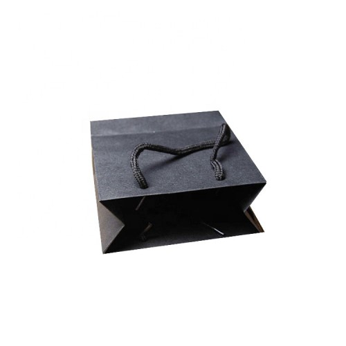 Wholesale White Black High Quality eco friendly Kraft Paper Bag With Handle