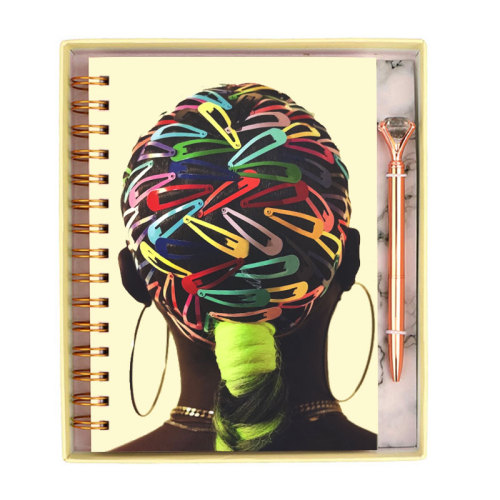 Customized 2022 Design Hardcover Spiral Journal Notebook Planner With Pocke